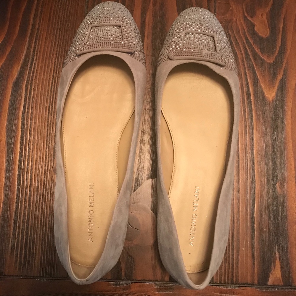 Antonio Melani Grey Suede Shoes